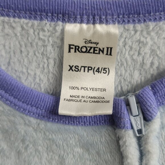 #353 Frozen Elsa sz 4-5 Toddler Onesie Sleeper - Picture 3 of 7